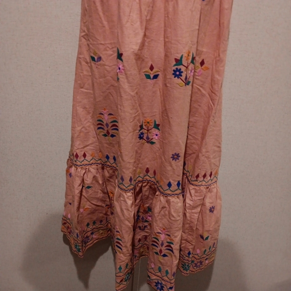 Anthropologie Amber Embroidered Maxi Dress Sz M  by Payal Pratap - Picture 5 of 9
